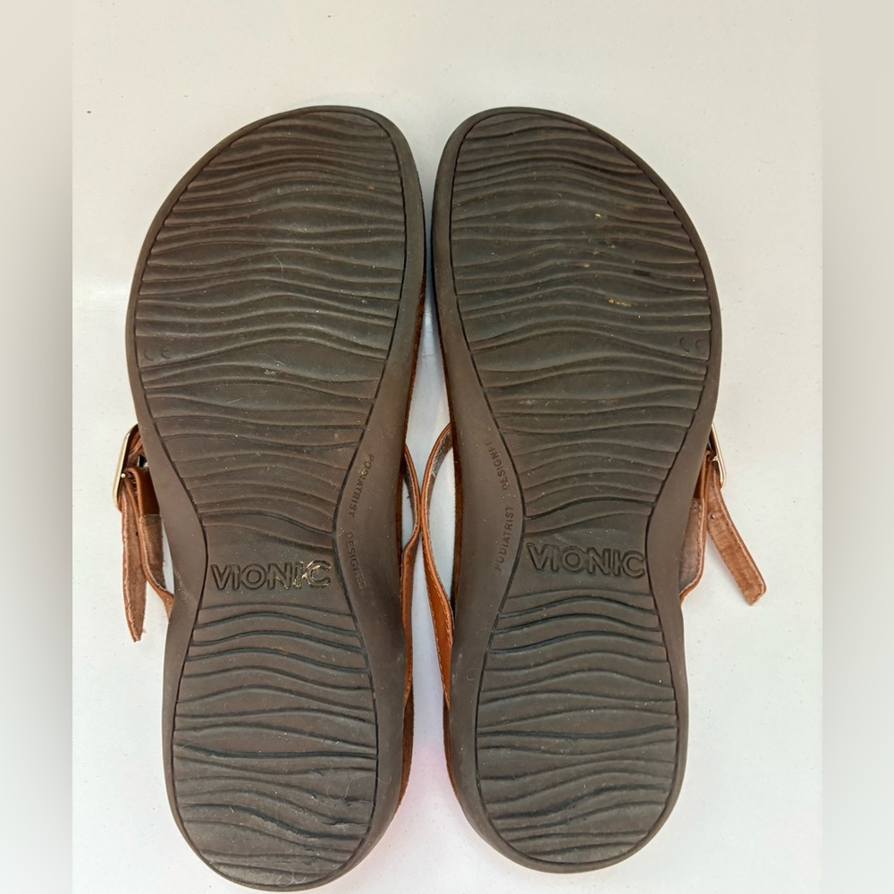 Vionic Sandals with Pink Accents - Picture 4 of 5